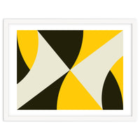 Geometric Shapes No. 4 - yellow, black & white