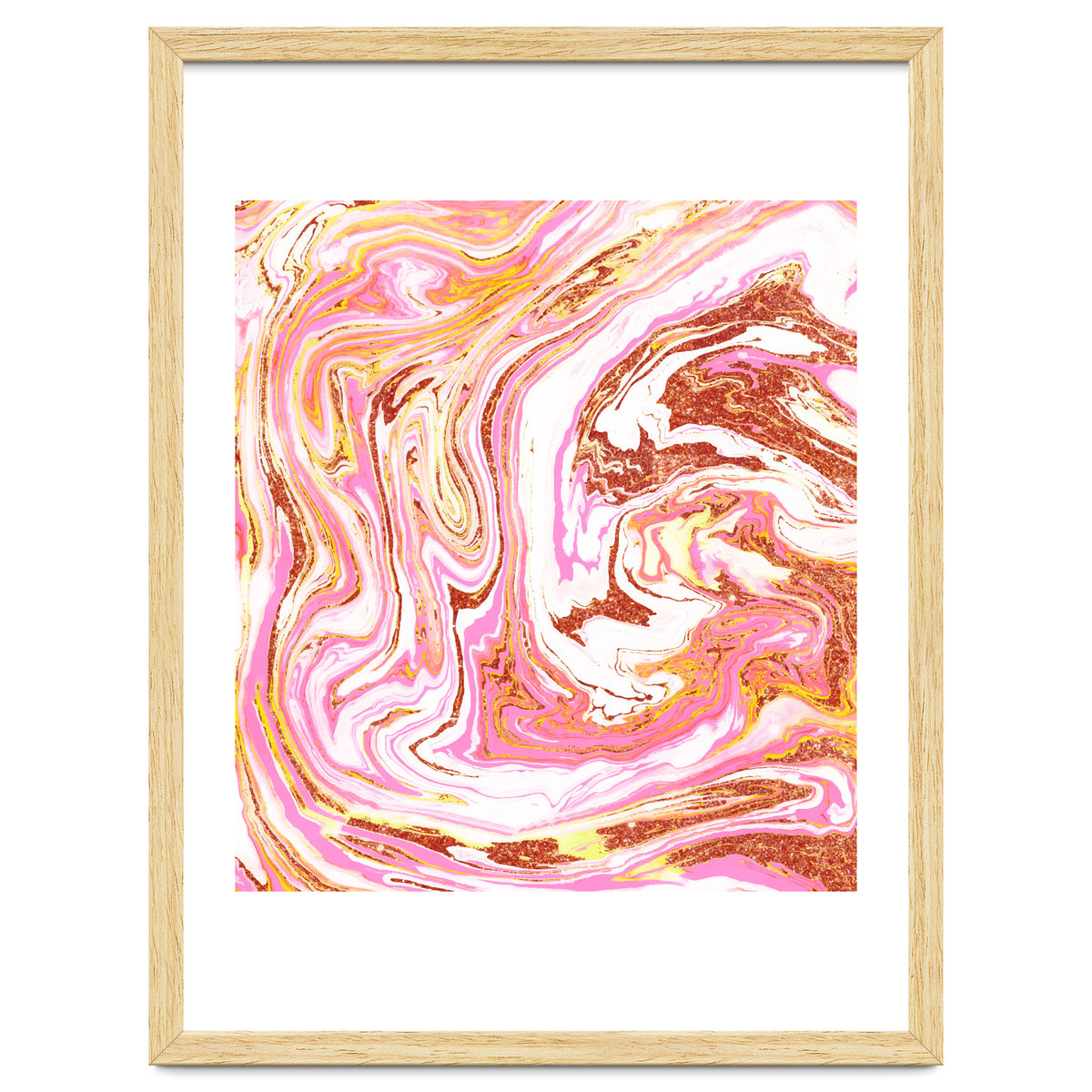 Marble + Rose Gold Dust