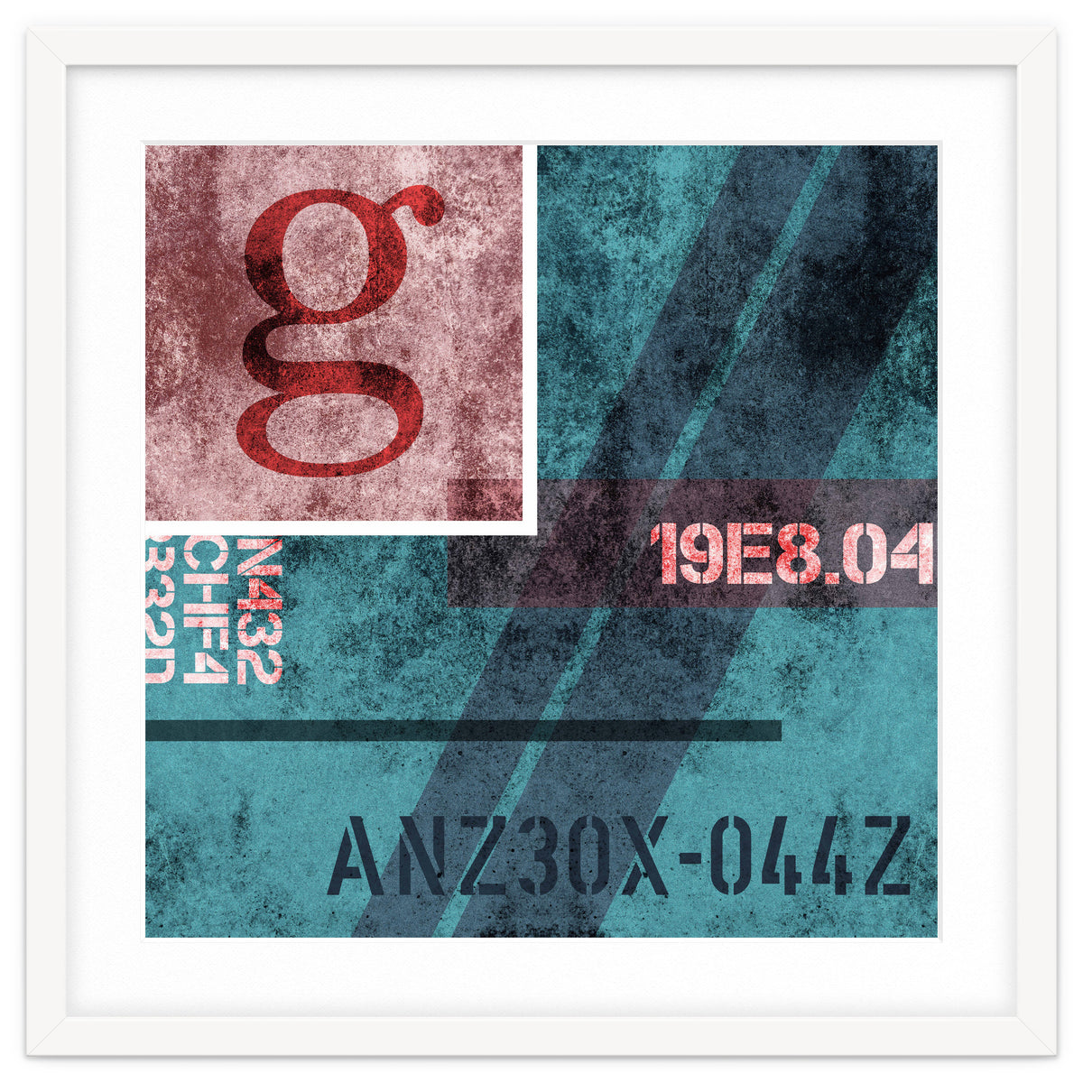 Abstract Industrial Blue