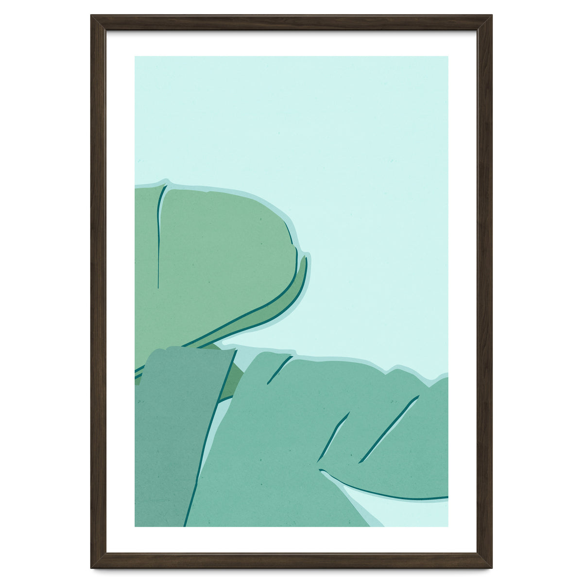 Abstract Banana Leaves Two - Greener Eden