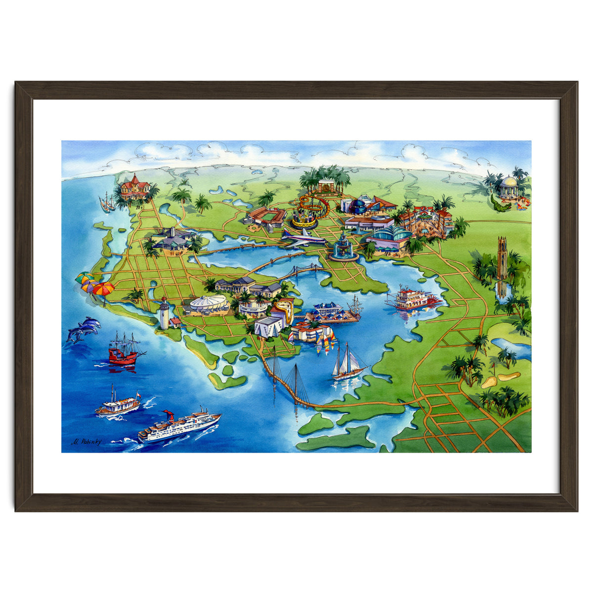 Tampa Bay Illustrated Map