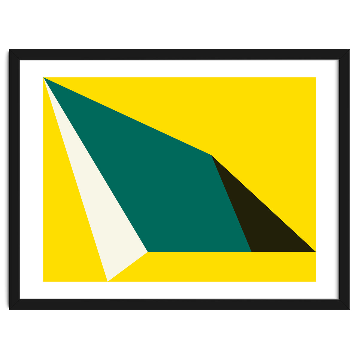 Geometric Shapes No. 74 - yellow, green & black