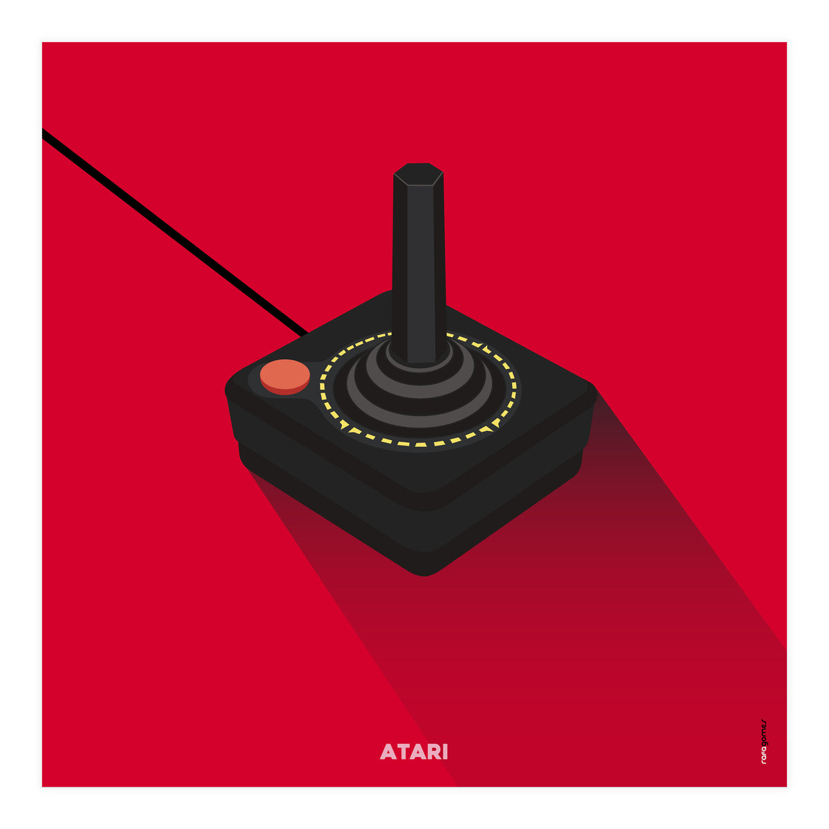 Joystick Videogames Atari (Print Only)