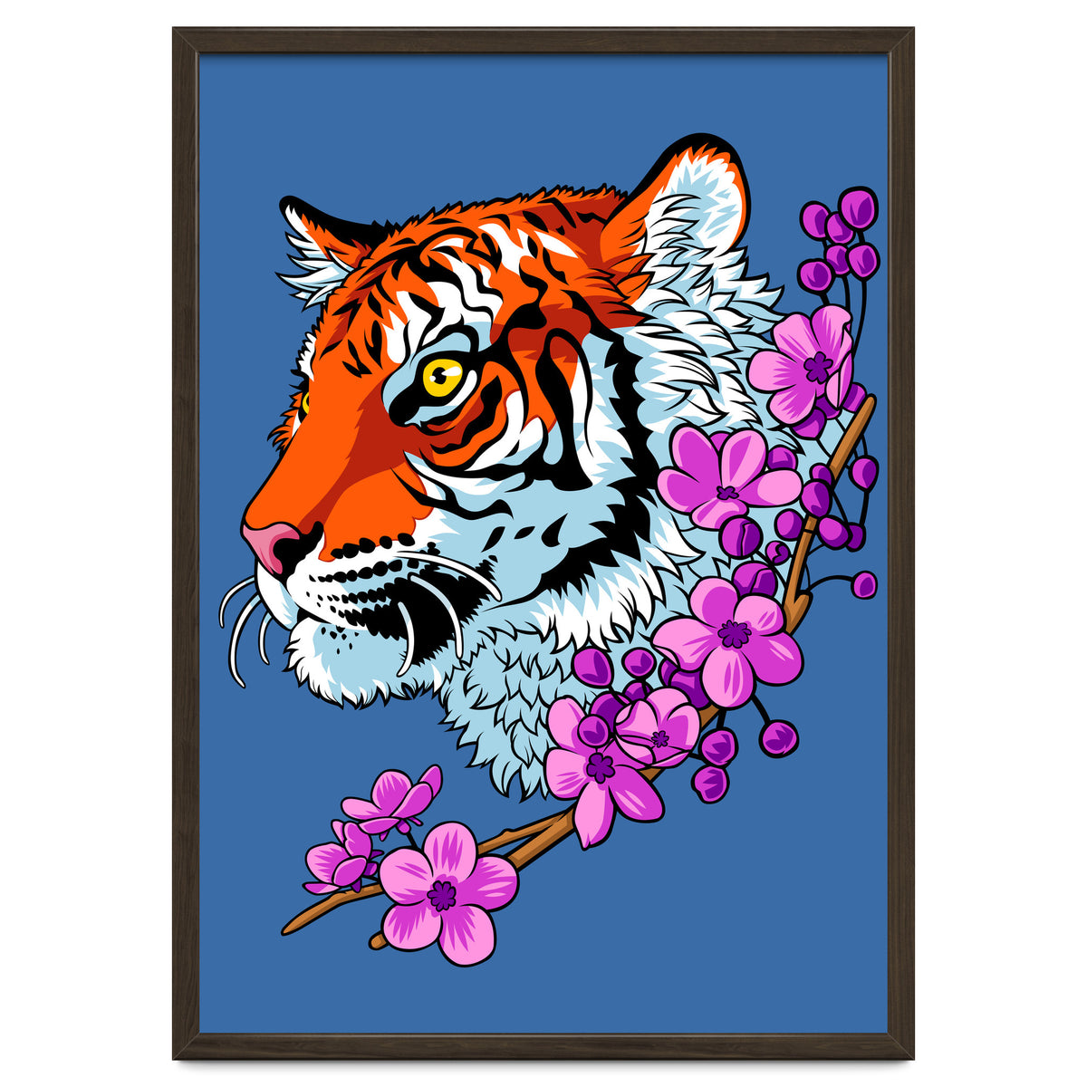 Tiger Flower tattoo