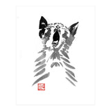 Yawning Cat  (Print Only) thumbnail