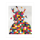 Indian Portrait Disaster · Kicking Bear Colorful Square (Print Only) thumbnail