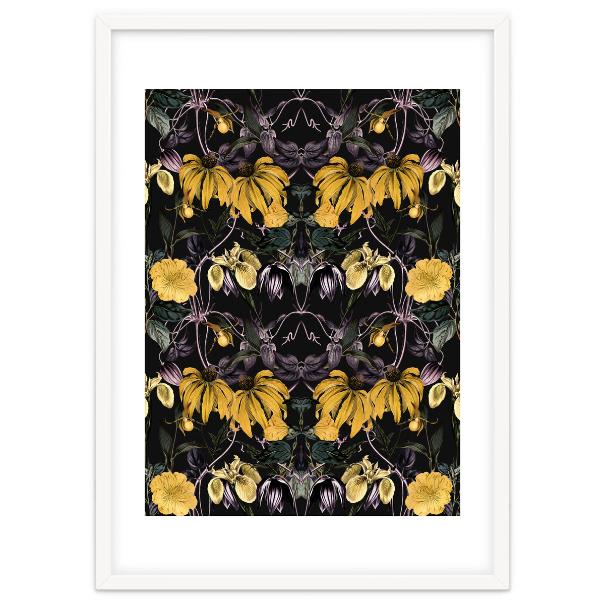 Nocturnal botanical garden kaleidoscope