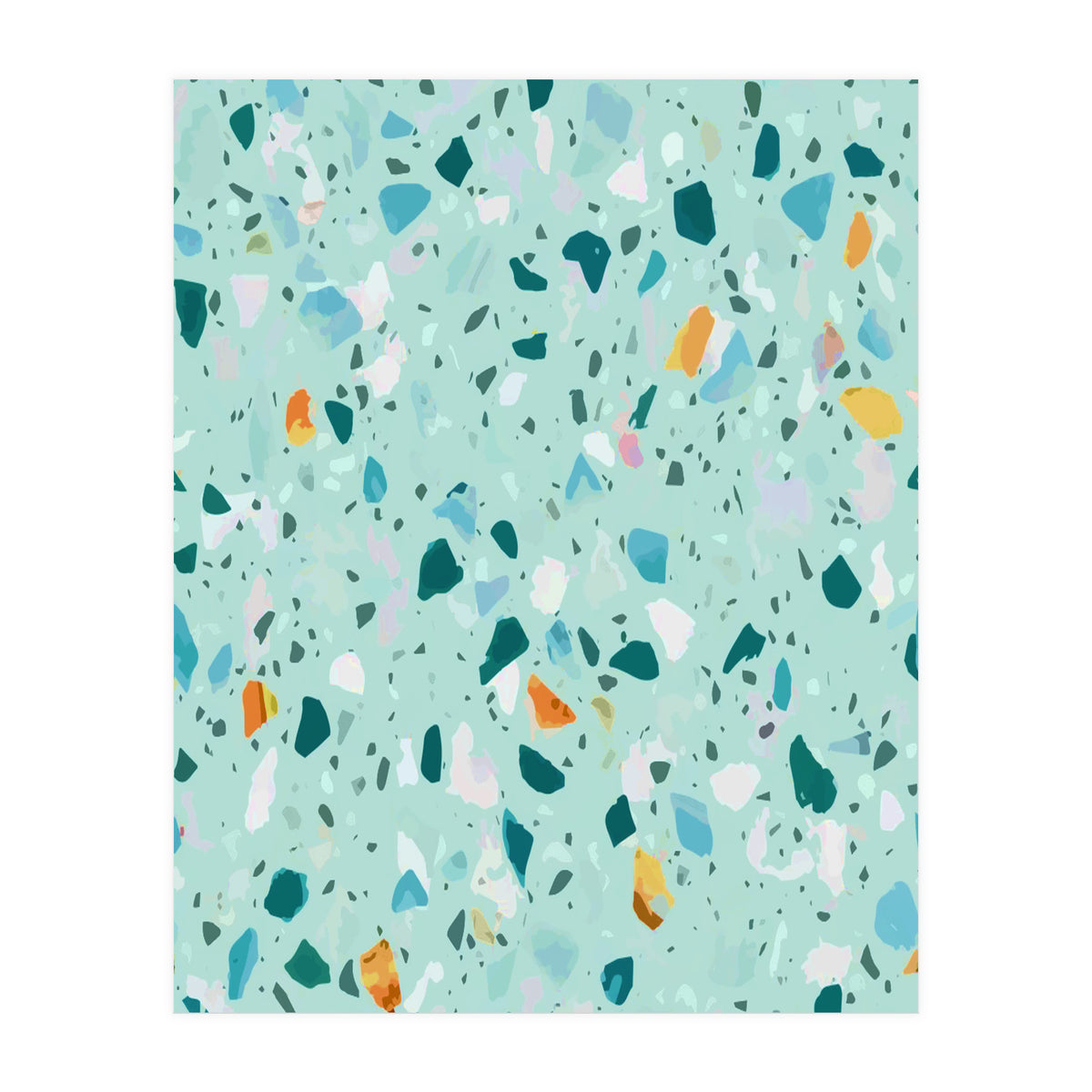 Blue Terrazzo (Print Only)