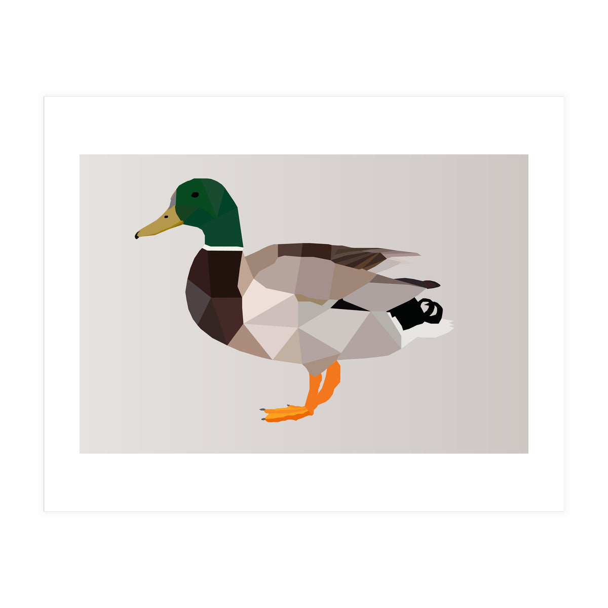Duck Low Poly Art (Print Only)