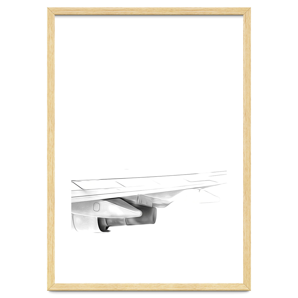 Black and White Airplane