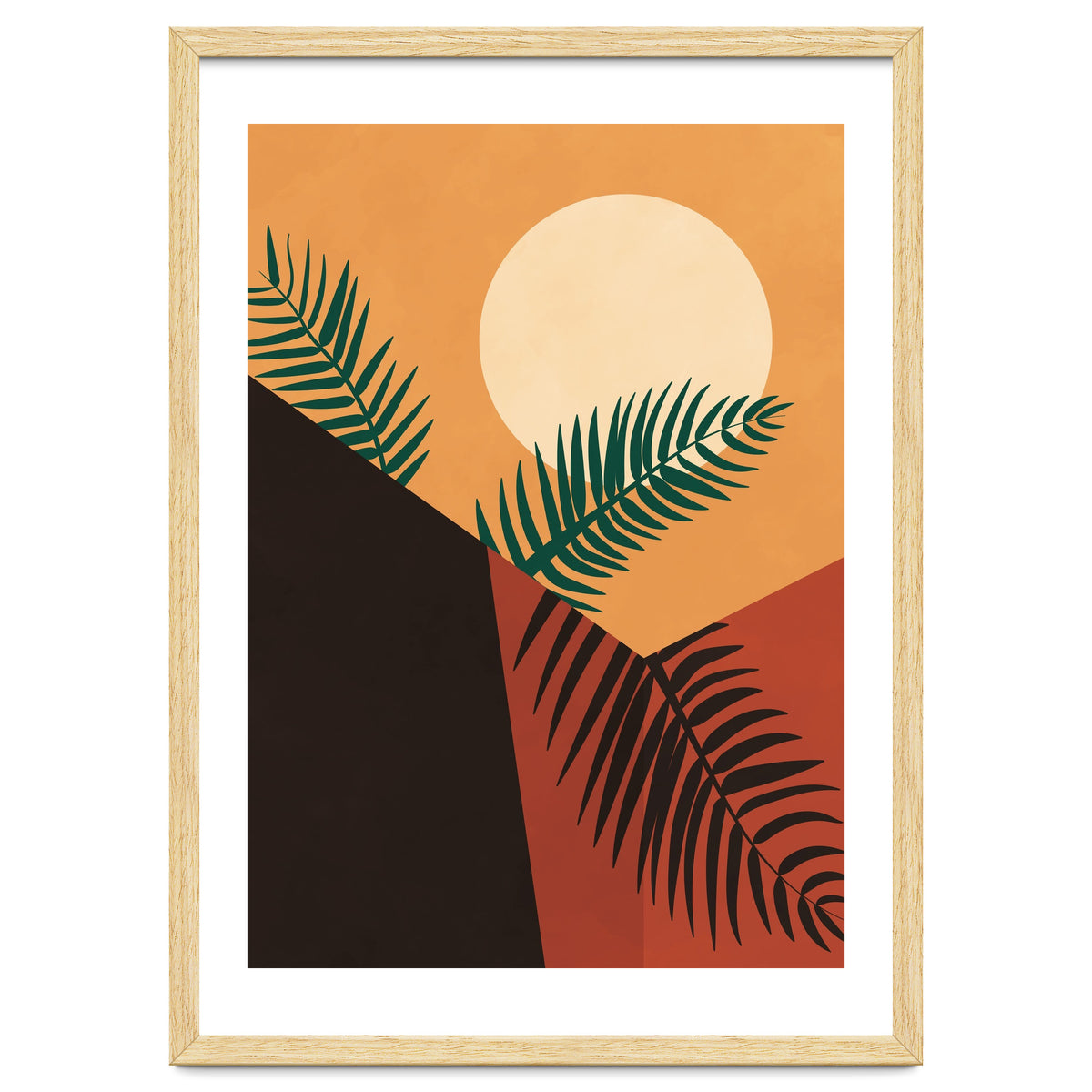 Bohemian Palm Tree Leaves