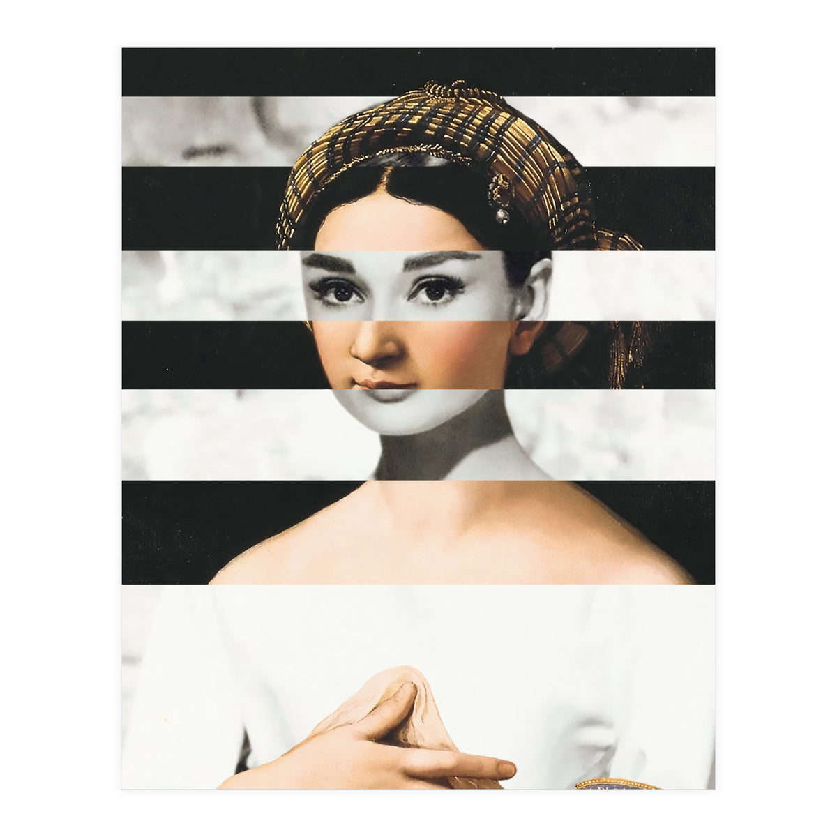 Raphael's La Fornarina & Audrey Hepburn (Print Only)