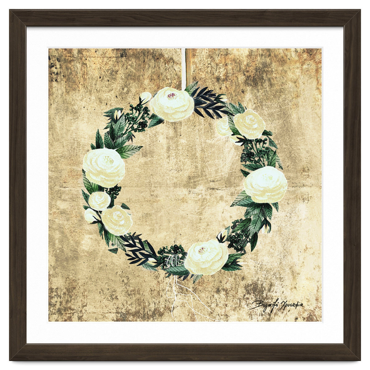 Wreath #White Flowers #Royal collection