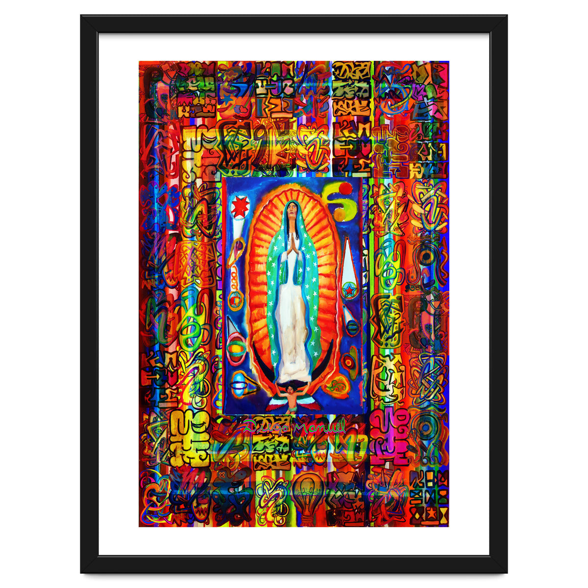 Graffiti Digital 2022 337 and Virgin of Guadalupe