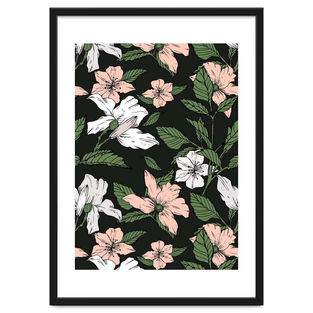 Flowers in the tropical night