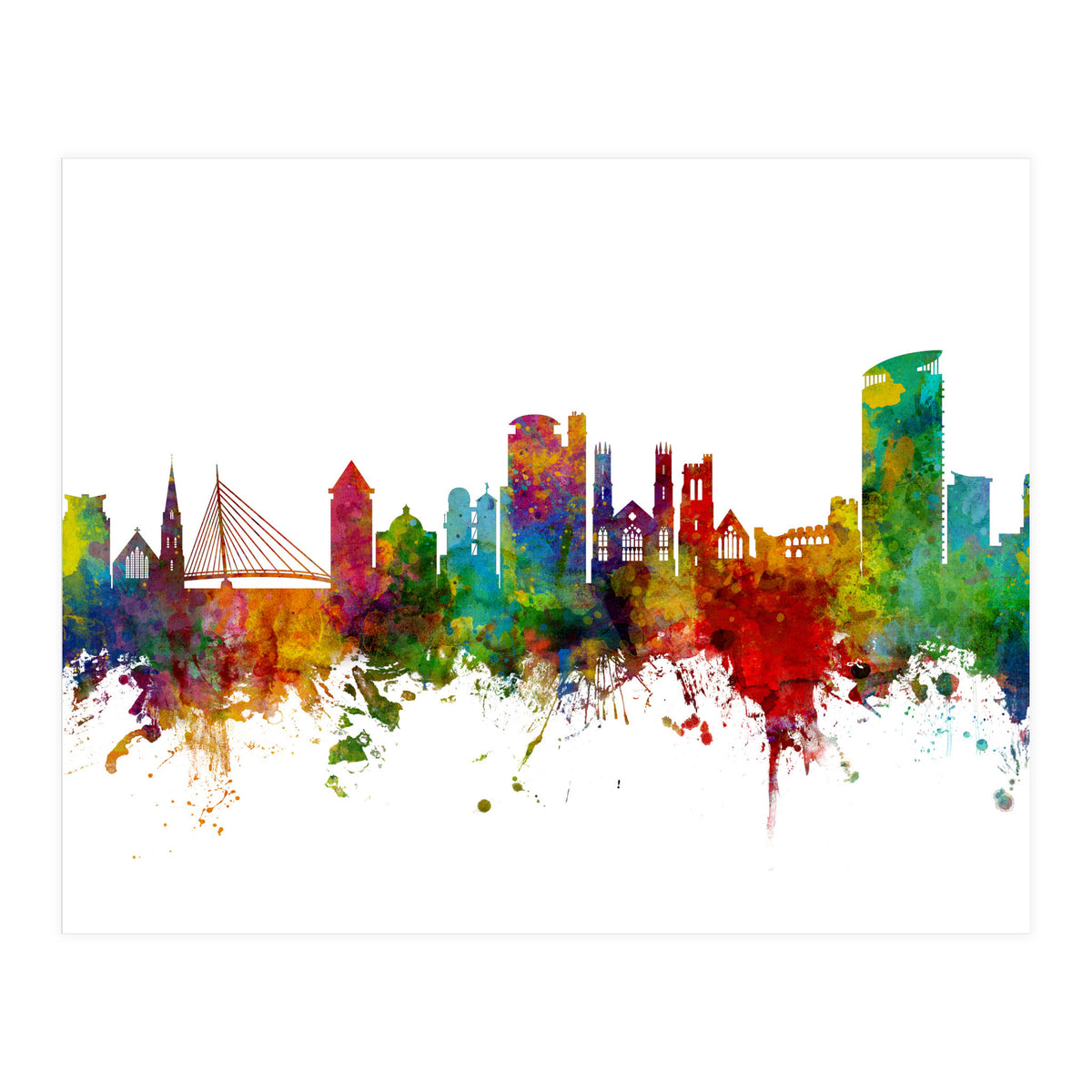 Swansea Wales Skyline (Print Only)