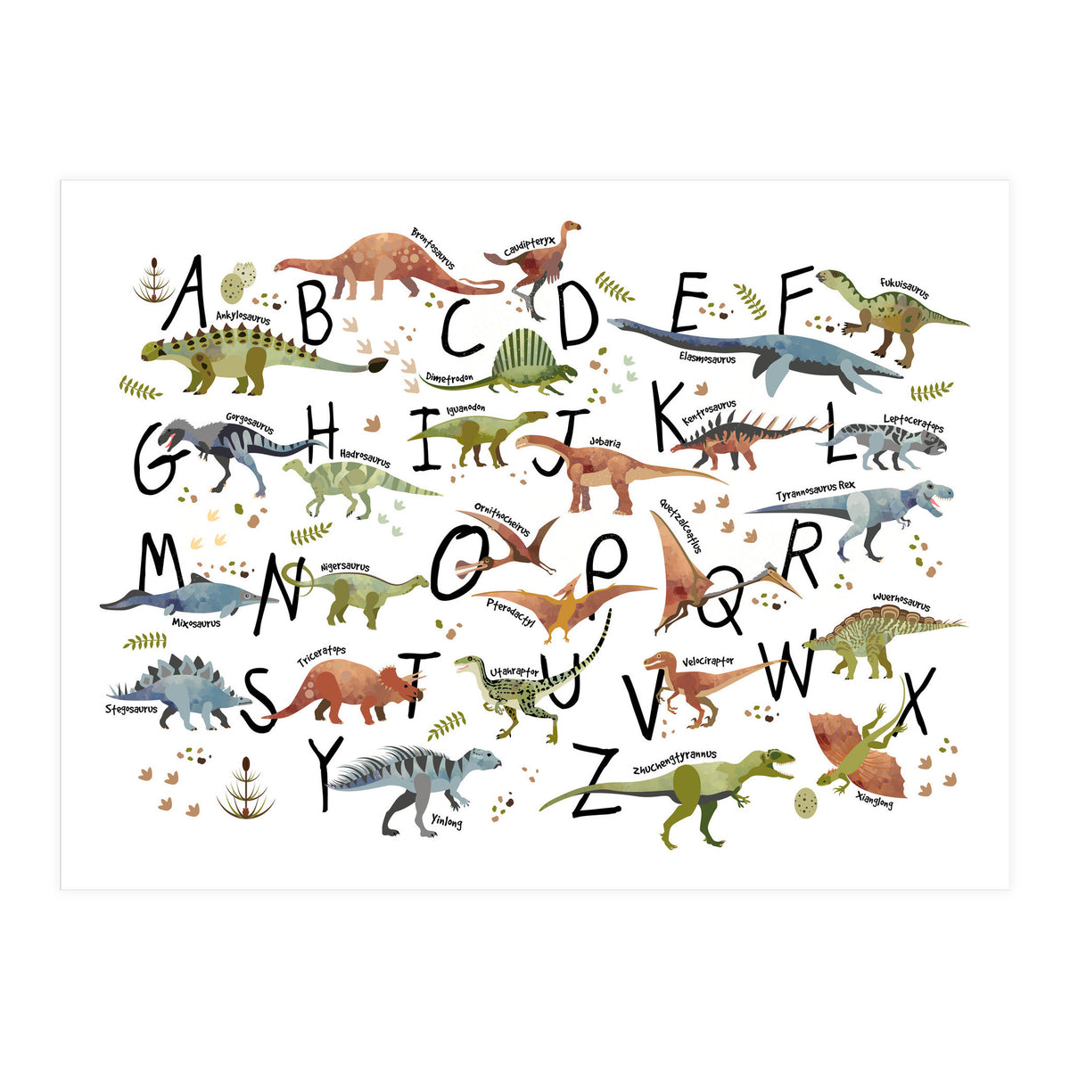 Dinosaur Alphabet  (Print Only)