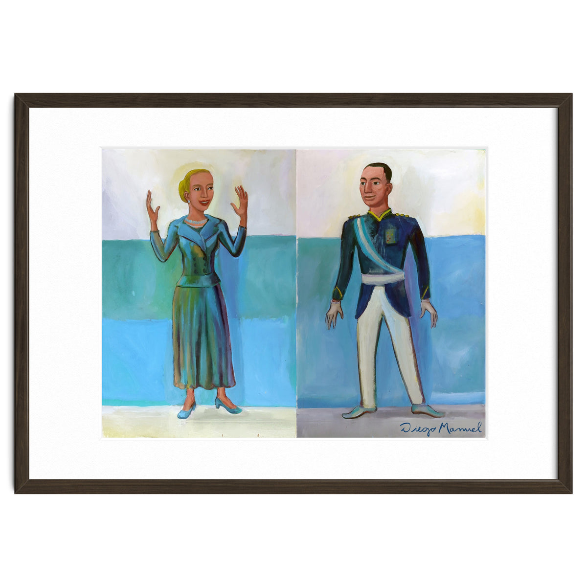 Diptico Evita Y Peron