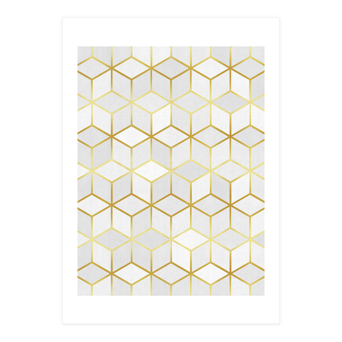 Colorful and golden pattern V (Print Only)