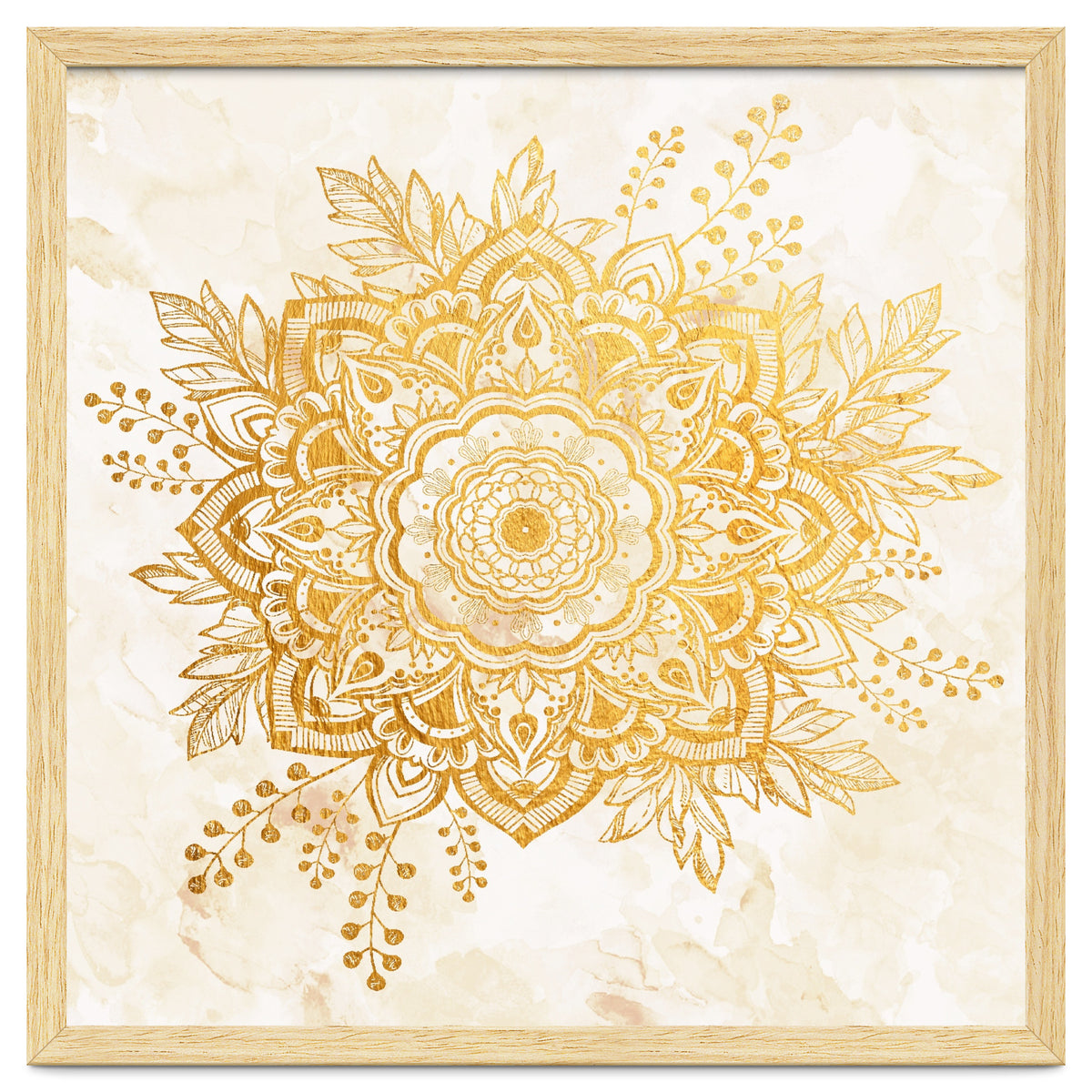 Queen Starring of Mandala-Gold Sunflower II