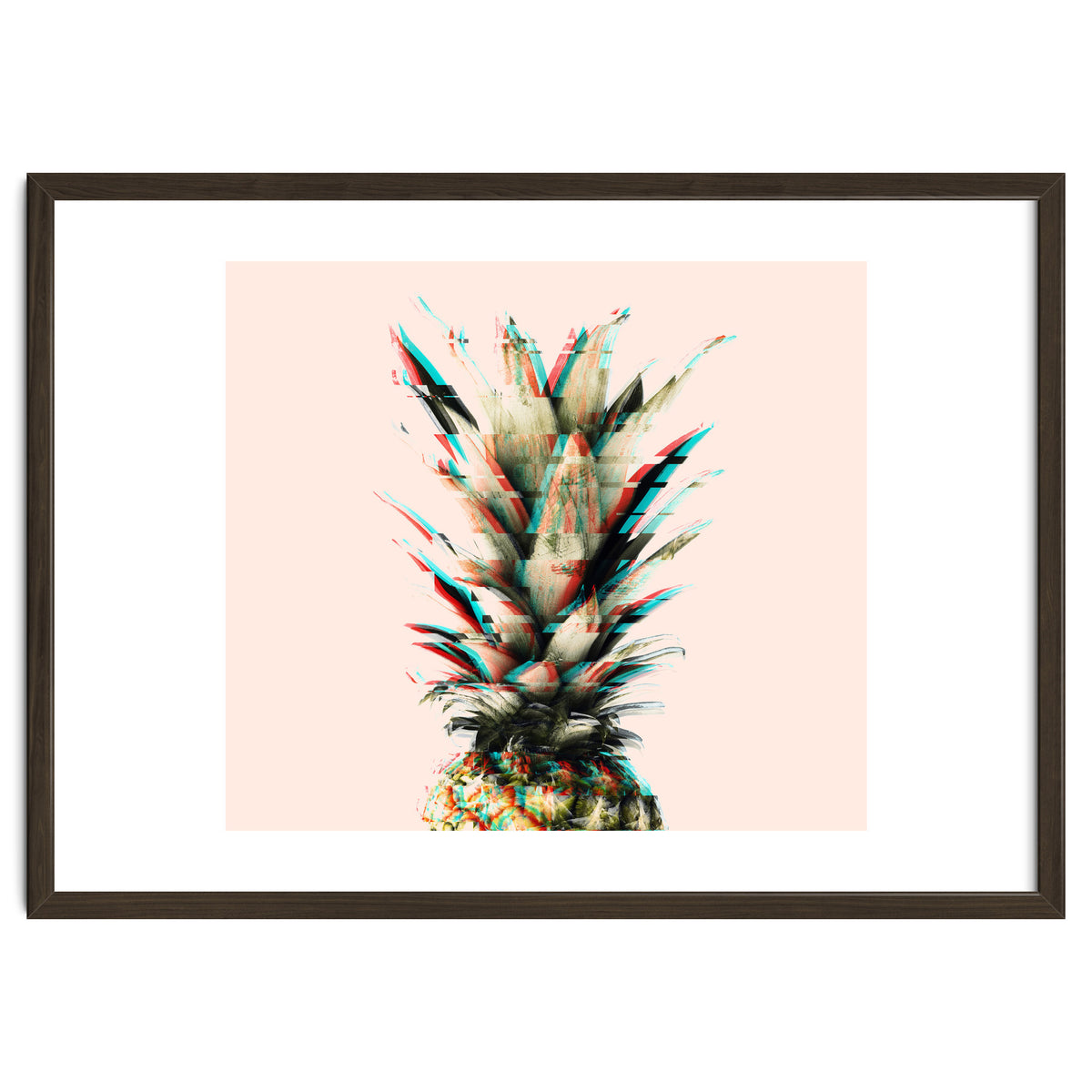 Glitch pineapple pink