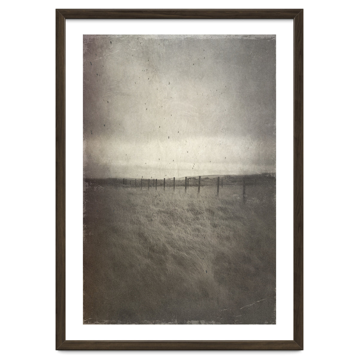 Bleak winter landscape of Saddleworth Moor