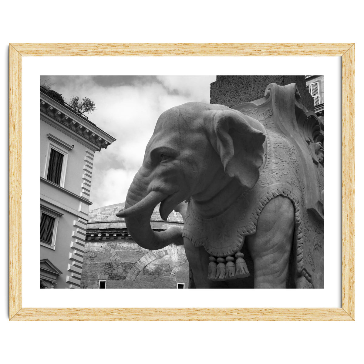 Elephant and Obelisk