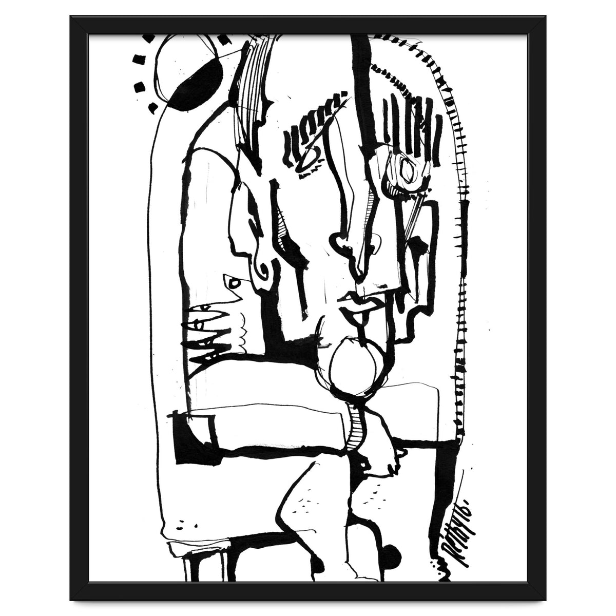 Freezing in Sunlight - b&w