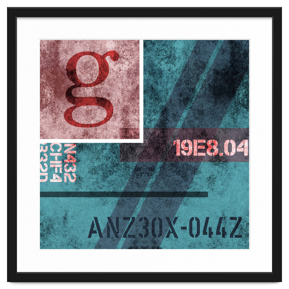 Abstract Industrial Blue