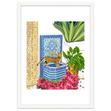 Royal Bengal Cats | Palace Pets & Architecture Building | Exotic Travel Urban Jungle Terrazzo Tiles thumbnail