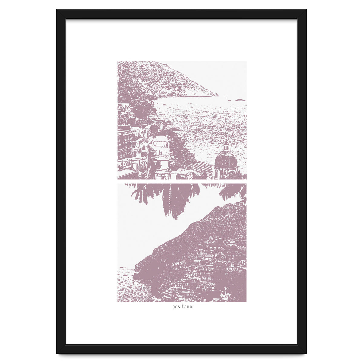 Printed Positano in Purple