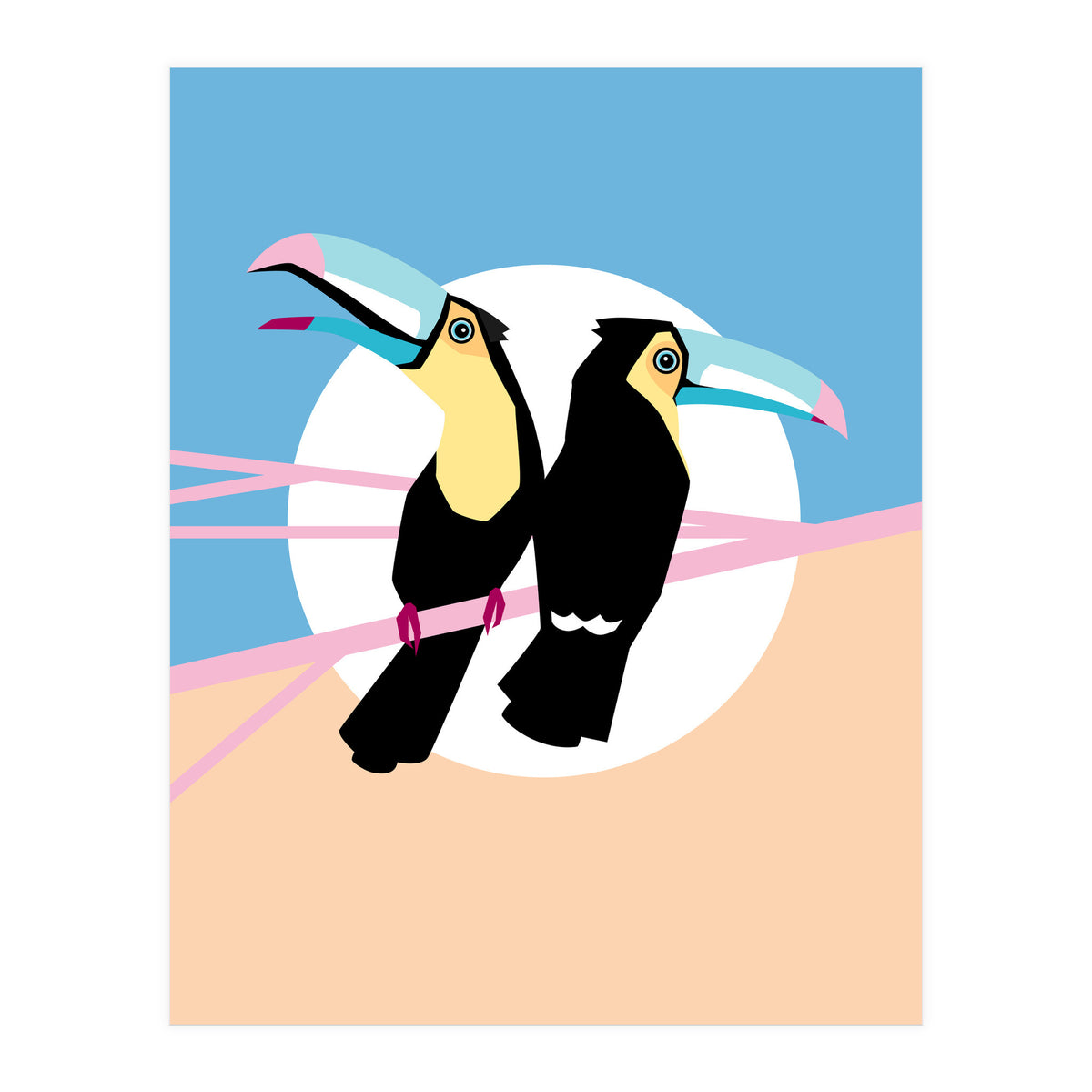 Pastel Toucans (Print Only)