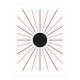 SUN IN LINES - BLACK (Print Only) thumbnail