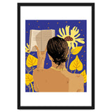 You're never alone when lost in the magic of a book, Bohemian Reader Botanical, Nude Plant Lady thumbnail