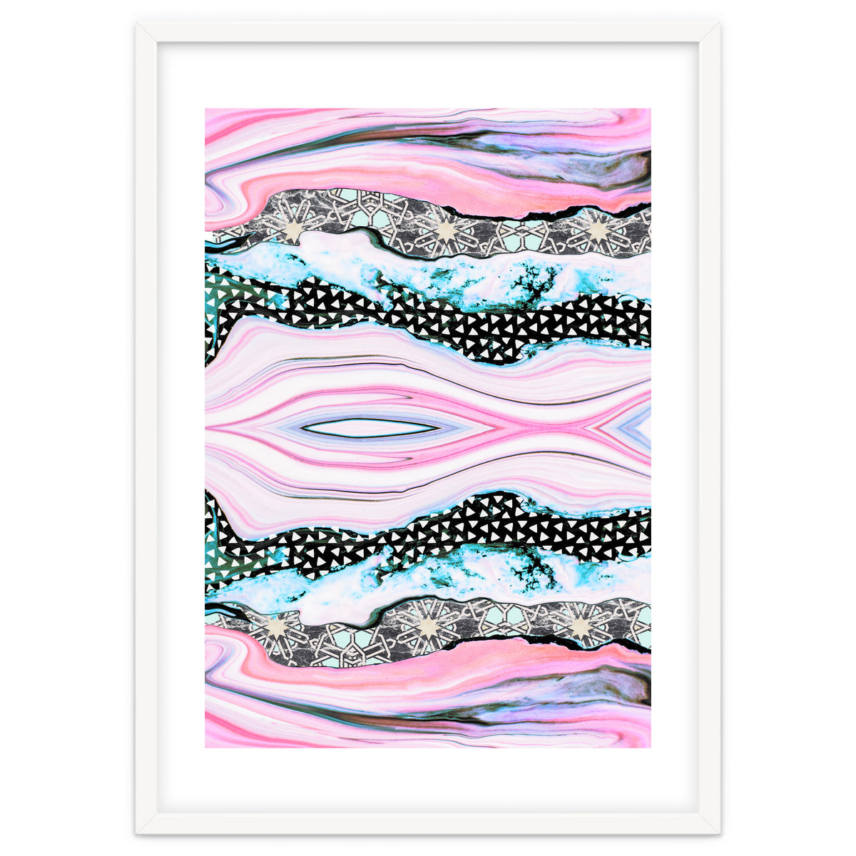 Abstract shapes of marble and patterns