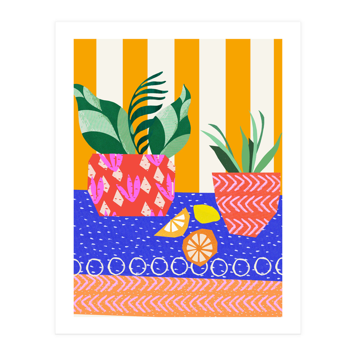 Stripes and circles (Print Only)