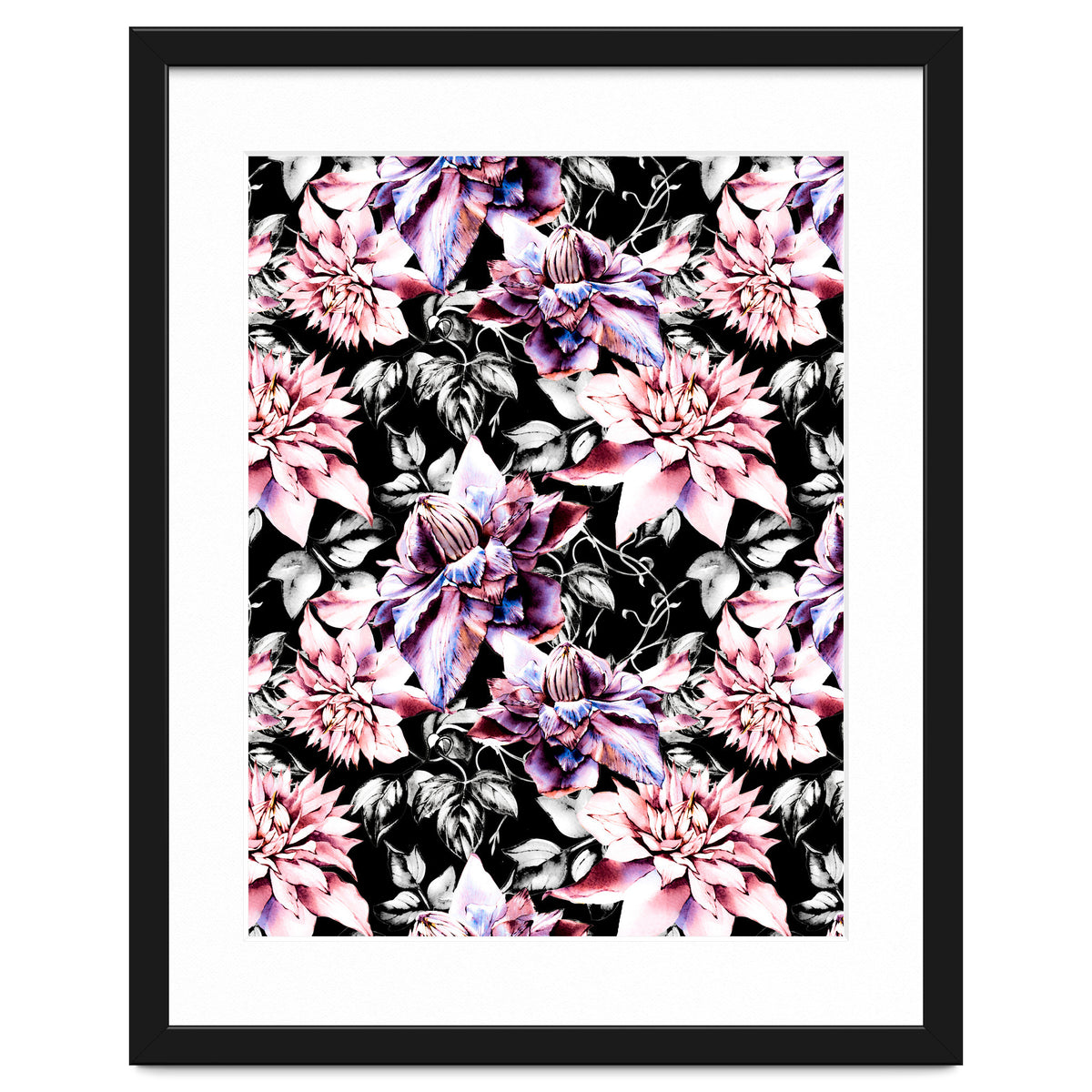 Pink bloom in the dark