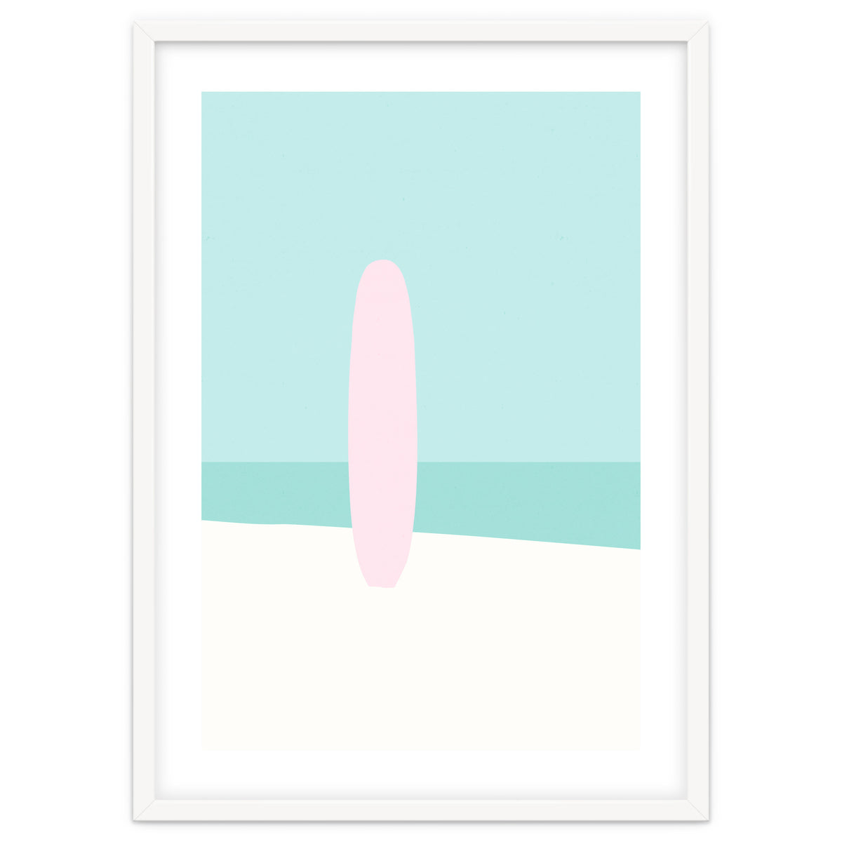 Minimal Surfboard - Turquoise Coast