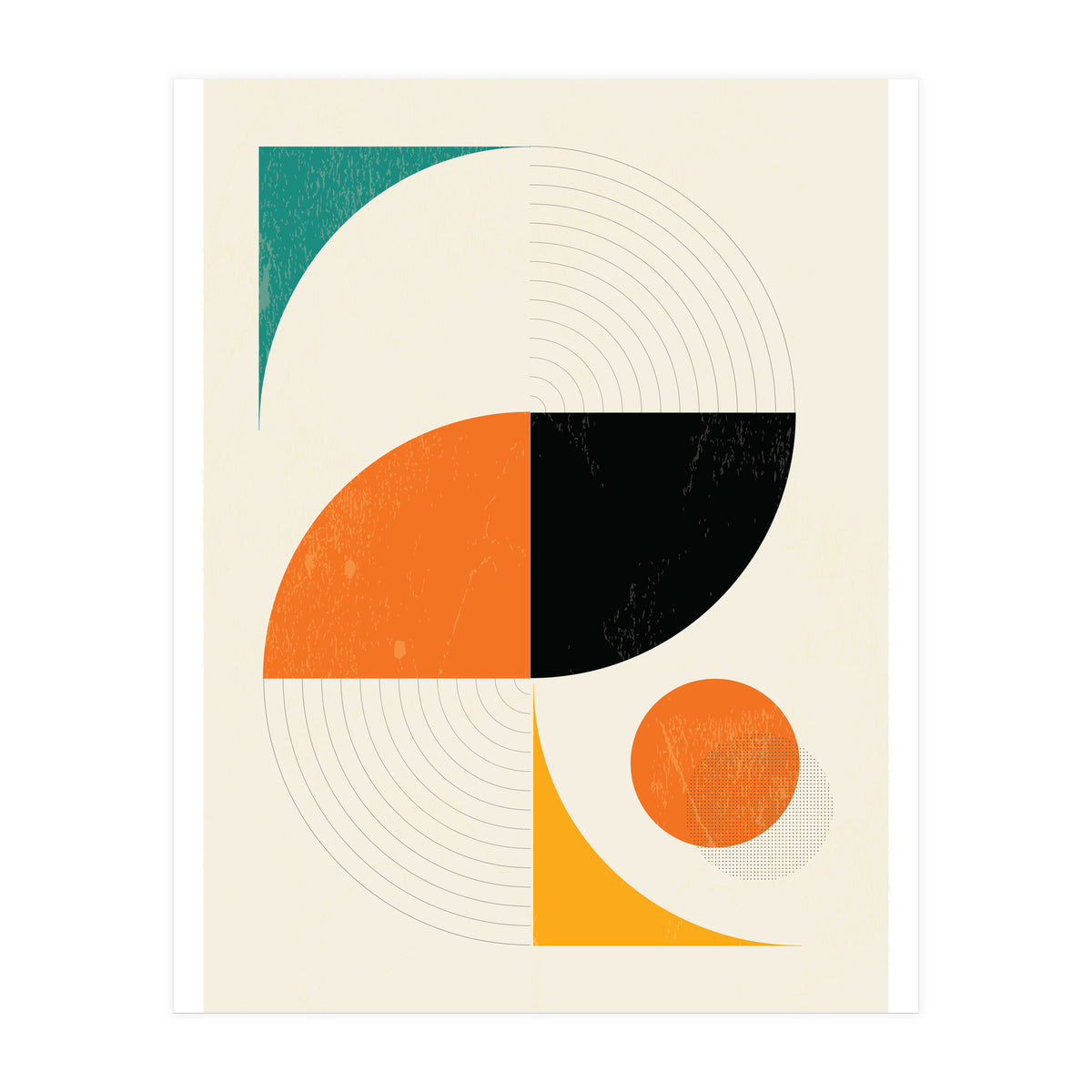 Mid Century Modern Abstract Pop  (Print Only)