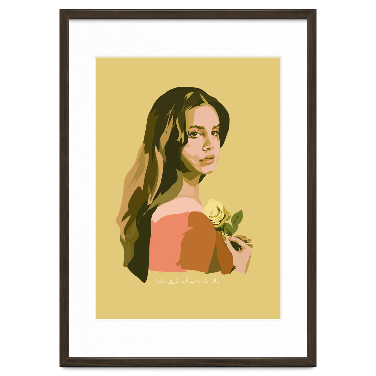 Lana Del Rey With Rose