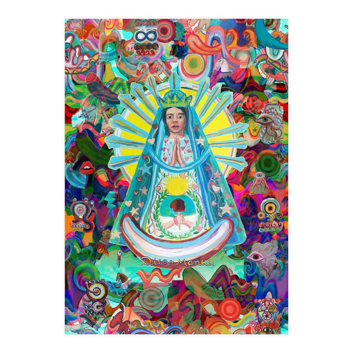 Virgen Y Graffiti 13 (Print Only)