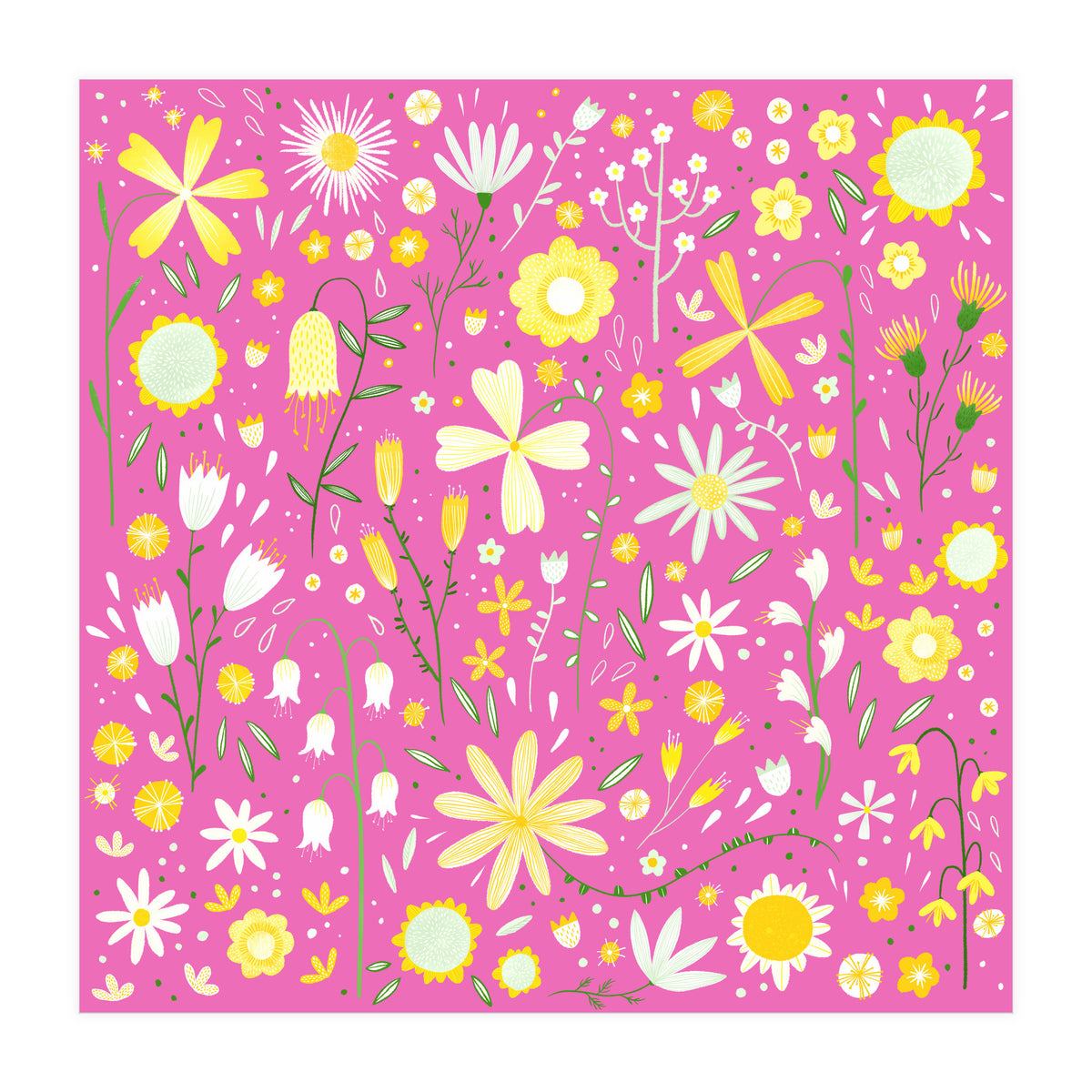 Fresh Flowers Pink (Print Only)