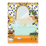 Sheep Bathing in Moroccan Style Bathroom (Print Only) thumbnail