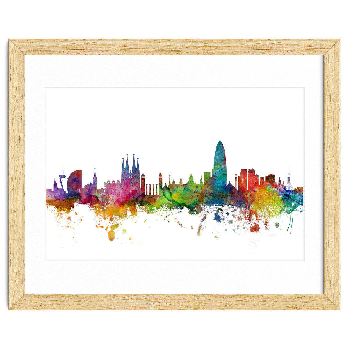 Barcelona Spain Skyline