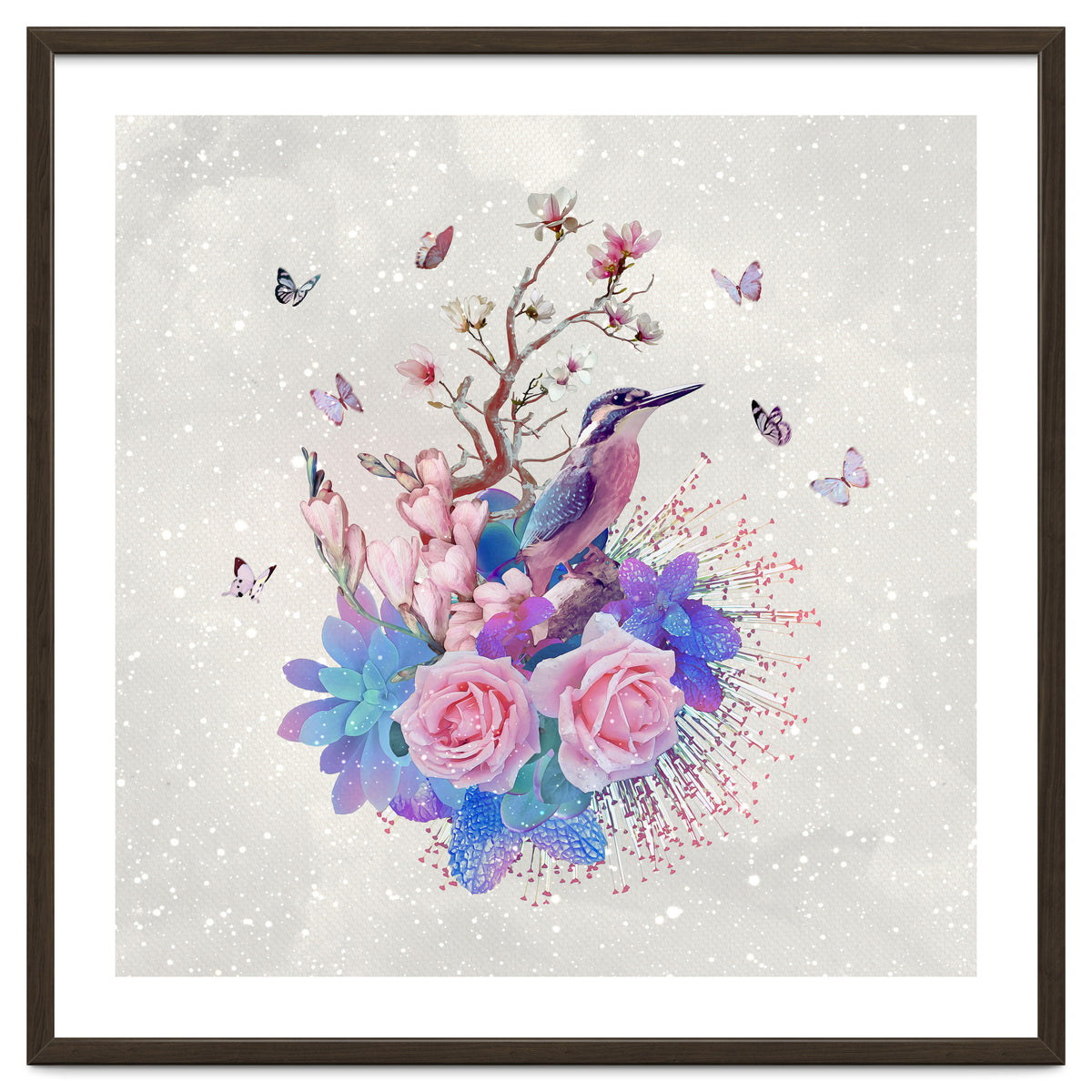 Floral Alcedo Atthis