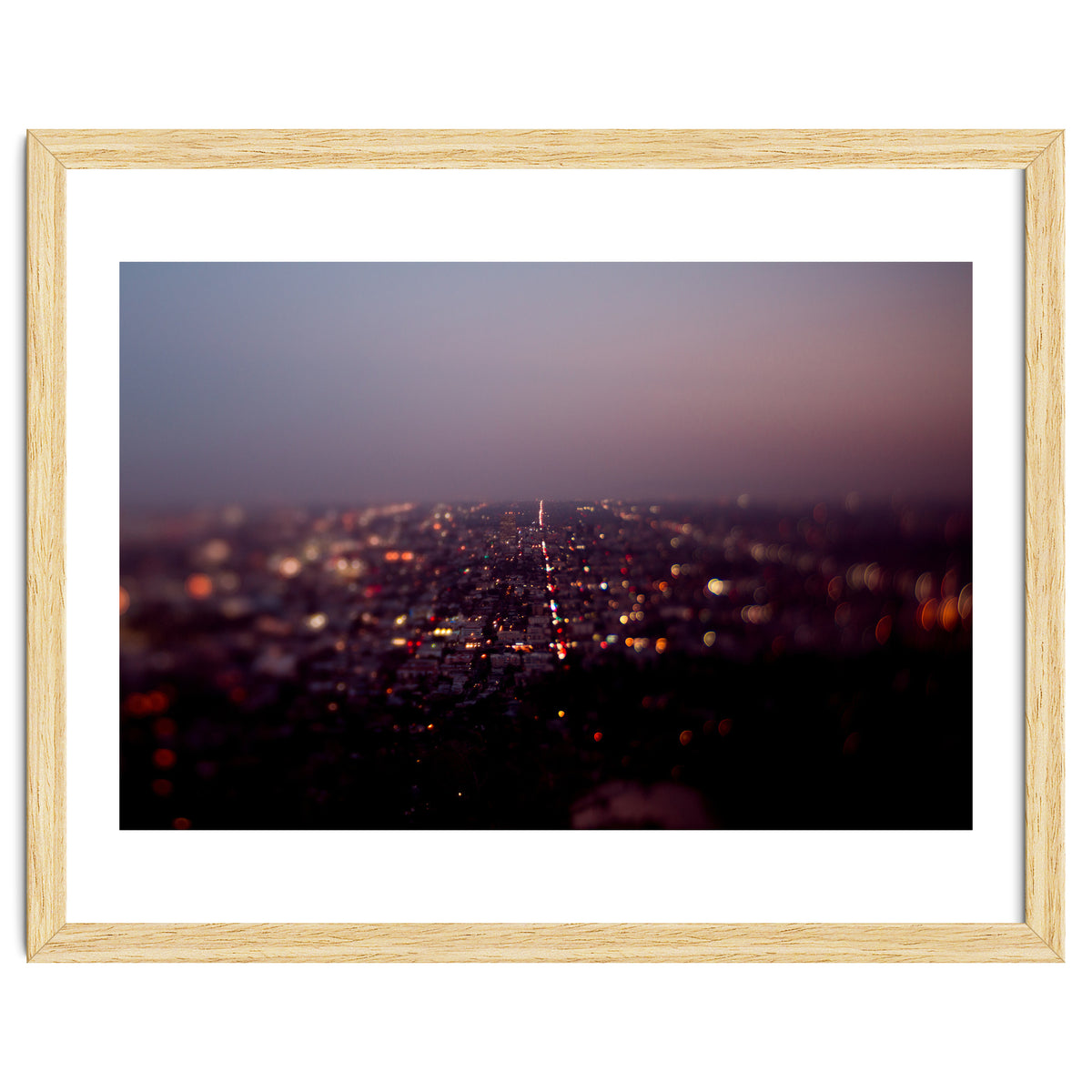 Aerial Los Angeles at Night