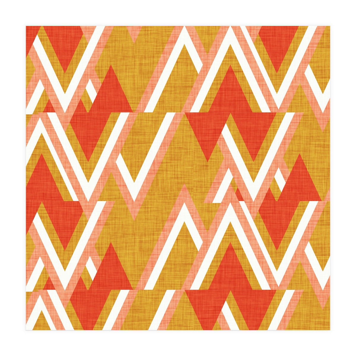 New Mid Mod Woods Mustard  (Print Only)