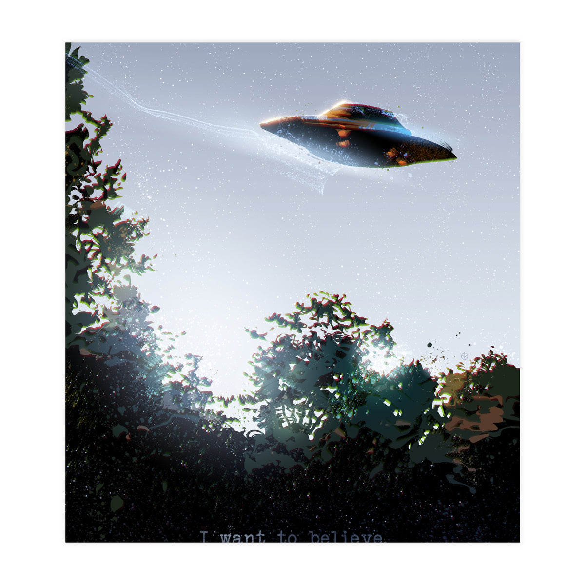 I Want To Believe Displate (Print Only)