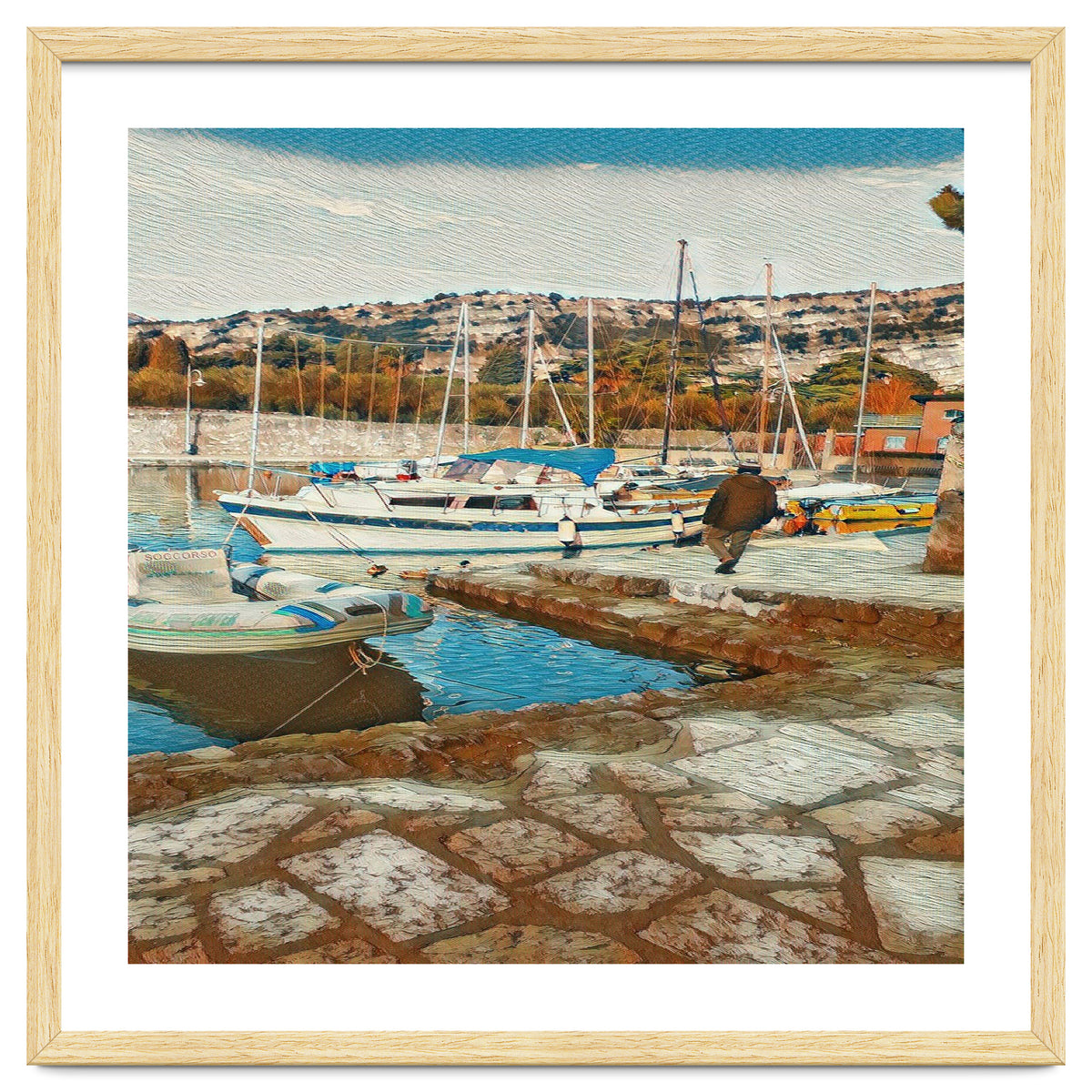 Alone on Gardasee, Italy.