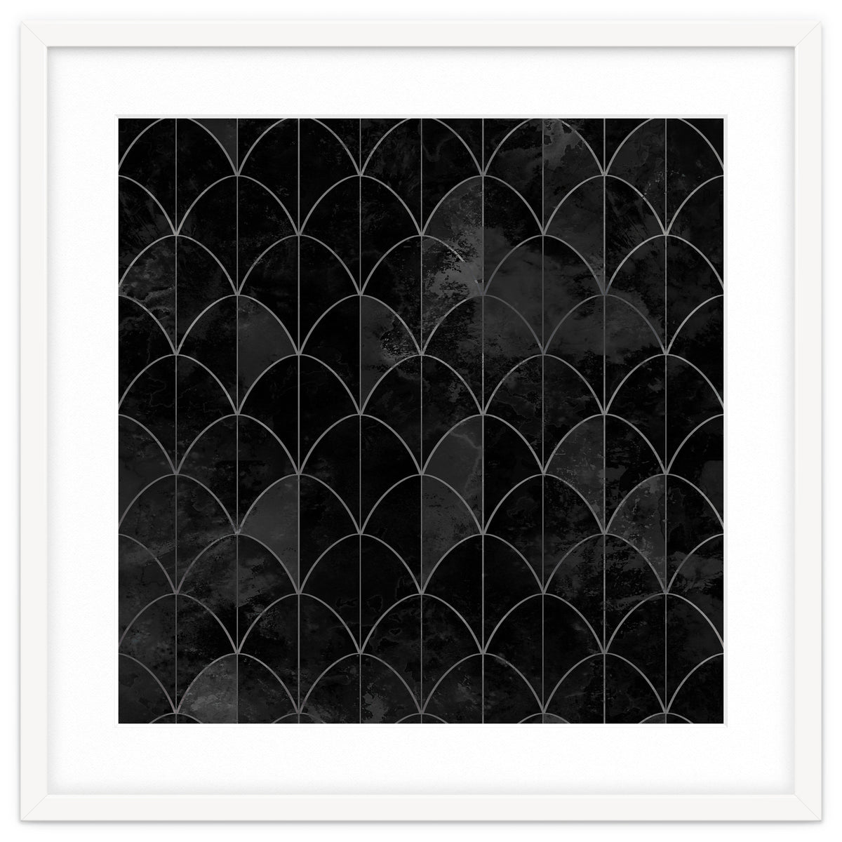 Mermaid scales. Black and white